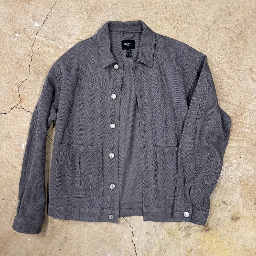 Forever 21 Grey Chore Coat